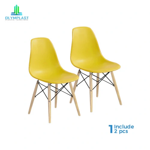 Milenial Chair - Kursi Plastik Scandinavian / Kursi Cafe / Kursi Tamu - 2pcs